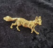 Fox brooch gold for sale  PUDSEY