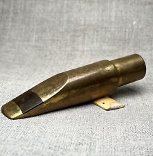 VINTAGE BRASS TENOR SAXOPHONE SAX MOUTHPIECE BLANK  for sale  Shipping to South Africa