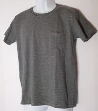 Camiseta masculina Rip Curl XL manga curta algodão stretch listrada preta e cinza comprar usado  Enviando para Brazil