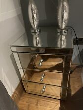 mirrored bedside tables for sale  CHESTERFIELD