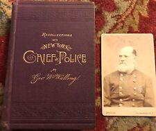 1887 EDITION “ RECOLLECTIONS OF A NEW YORK CHIEF OF POLICE BY GEO. W. WALLING” for sale  Shipping to South Africa