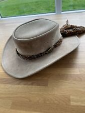 australian leather hat for sale  ASHBOURNE