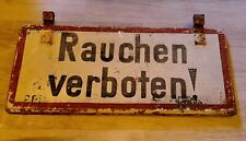 Altes schild rauchen gebraucht kaufen  Zinnowitz