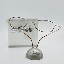 Silhouette Brille Damen oval braun gold Titan M 6520 minimal arts NEU, usado comprar usado  Enviando para Brazil