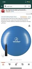 Bola de Exercício ProBody – Bola de Pilates – Bola de Yoga – 55 CM – Azul comprar usado  Enviando para Brazil