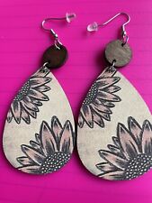 Earrings wooden new for sale  BEDFORD