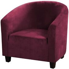 SHENGYIJING 2 PIECE VELVET TUB CHAIR COVERS FOR ARMCHAIRS for sale  Shipping to South Africa