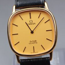 Usado, Nova Bateria ◆N Estado Perfeito++◆ Vintage Omega DeVille Cal 1365 Relógio Masculino Dourado QZ JAPÃO comprar usado  Enviando para Brazil