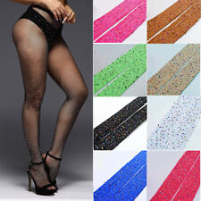 Rhinestone Fishnet Stockings Sparkle Tights for Womens Lady Hollow Out Pantyhose, used for sale  Shipping to South Africa