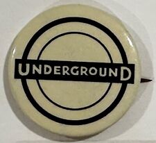 Vintage underground pinback for sale  Pompano Beach