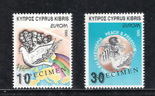 Chipre 1995 Europa Pombo Paz e Liberdade Holocausto Conjunto de 2V. Opt. ESPÉCIME MNH comprar usado  Enviando para Brazil