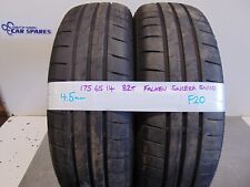 175/65/14 Tyres Pair x2 Part Worn Falken sincera SN110 4.5mm Warn Tires 82T for sale  Shipping to South Africa