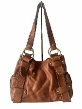 Kooba Brown Leather Hobo Shoulder Bag Whipstitch Detail for sale  Shipping to South Africa