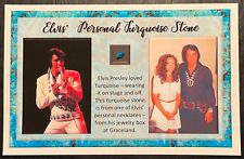 Exhibición de piedra turquesa propiedad personal de Elvis Presley - del collar del rey segunda mano  Embacar hacia Argentina