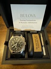 Bulova Lunar Pilot 96A225 relógio masculino cronógrafo quartzo lua comprar usado  Enviando para Brazil