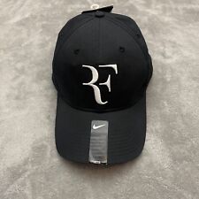 Nike Roger Federer Sombrero Negro Legacy-91 Gorra Correa Trasera Ajustable Tenis RF Logo segunda mano  Embacar hacia Argentina