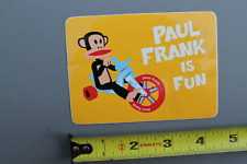 Usado, Adesivo de música vintage Paul Frank Clothing Monkey Ape Fun Tricycle Bike OG M7D comprar usado  Enviando para Brazil