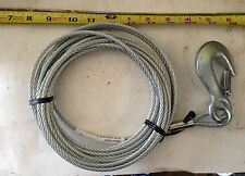 Used, Boat Trailer GALVANIZED Winch Cable 3/16" Thick Steel Braided x 25' Bulk 4k cap. for sale  Shipping to South Africa