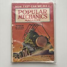 Popular Mechanics Magazine marzo de 1941: ¿Qué tan rápido podemos volar? segunda mano  Embacar hacia Argentina