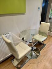 Glass dining table for sale  WITNEY
