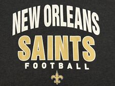 Camiseta New Orleans Saints Fútbol Logo NFL Marca 47 Gris Para Hombre Talla 3XL segunda mano  Embacar hacia Argentina