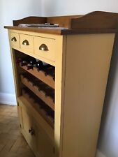 solid wood wine cabinet for sale  DORKING