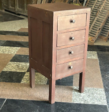 Used, RARE OLD VINTAGE UNIQUE WOODEN HANDMADE 4 DRAWER CHEST FARMHOUSE CABINET for sale  Shipping to South Africa