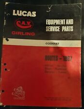 Lucas equipment service for sale  PULBOROUGH