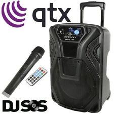 QTX Busker-10 Sistema de PA Portátil Bluetooth VHF Micrófono Inalámbrico Fiesta Zumba segunda mano  Embacar hacia Mexico