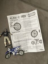 Vintage 2000 Flick Trix Motocross Diecast #55 Yamaha Dirt Bike YZ 250 Mini, usado comprar usado  Enviando para Brazil