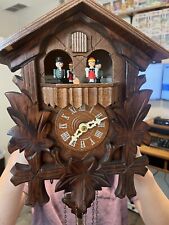 Vintage German Musical Chalet 1 day REGULA Cuckoo Clock Black Forest works, used for sale  Shipping to South Africa