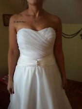 Hochzeitskleid weiß brautmode gebraucht kaufen  Wiesenfelden
