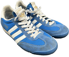 Tênis Adidas Original Masculino Dragon Trainers com Cadarço Azul/Branco Tamanho 9, usado comprar usado  Enviando para Brazil