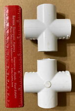 LOT 25 LASCO SCH 40 PVC 1/2" 4-WAY CROSS D2466 PIPE CONDUIT SLIP JOINT FITTINGS for sale  Shipping to South Africa