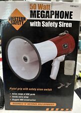 WESTERN SAFETY 50 Watt Megaphone with Safety Siren, used for sale  Shipping to South Africa