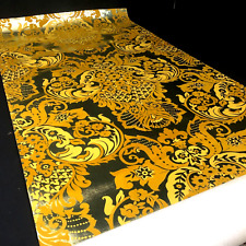 Papel de parede designer James Seeman Nova York folha flocada de ouro década de 1970 25,8M raro!, usado comprar usado  Enviando para Brazil