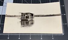 1900s HOUSEBOAT River Boat House Antique Snapshot PHOTO for sale  Shipping to South Africa