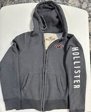 Jaqueta Hollister masculina manga longa com zíper e cordão grande, usado comprar usado  Enviando para Brazil