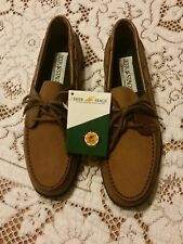 Deer Stags NOS Brown Leather Boat /Loafer Shoes 406C Mens US Size 10.5D for sale  Shipping to South Africa