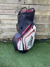 Titleist Golf Trolley and Cart Bag - Red - White - Blue 14 Way Divider - Used, used for sale  Shipping to South Africa