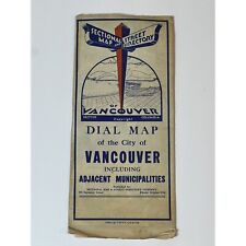 Directorio de mapas de calles de Vancouver Columbia Británica de Colección Años 60 esfera original en funcionamiento, usado segunda mano  Embacar hacia Argentina
