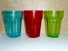 Set coloured glasses for sale  WINSFORD