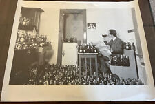 "Póster vintage Flensburger Pilsener (cerveza alemana) en blanco y negro, decoración de bar, 23,5x29" segunda mano  Embacar hacia Argentina