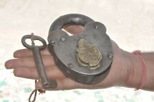 Vintage Iron Handcrafted Unique Shape Solid Iron Padlock for sale  Shipping to South Africa