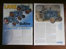 Documents tracteurs lanz d'occasion  Calonne-Ricouart