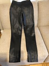 womens Arlen Ness side-zip motorcycle pants.  Leather on the front, spandex back for sale  Shipping to South Africa