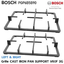 Genuine BOSCH PGP6B5B90 Gas Hob Grille Cast Iron Pan Support LEFT  & RIGHT Side, used for sale  Shipping to South Africa