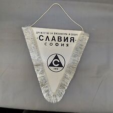 Vintage Futebol Búlgaro Pennant FC Slavia Sofia Anos 70 #3318 comprar usado  Enviando para Brazil