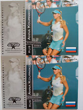 Used, 2003 net pro tennis INTERNATIONAL 2 Anna Kournakova rookie cards!! ALL STAR #90 for sale  Shipping to South Africa