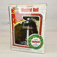 Vintage Carolites Natal Musical Sino Toca 8 Músicas Vermelho com Sinos de Luz de Noel comprar usado  Enviando para Brazil